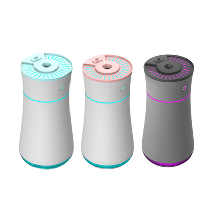 Portable Air Humidifier w/Fan & USB Light
