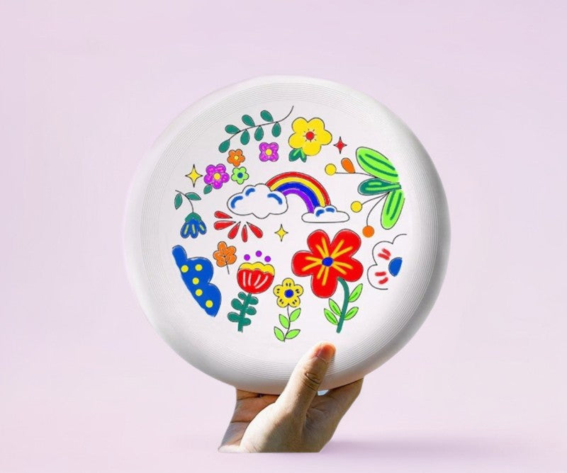Kids Flying Disc Toy Outdoor Playing Lawn Game Disk Flyer
