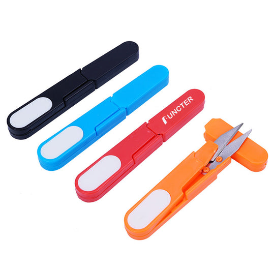 4.6" U Shape Thread Snips Yarn Scissors with Cover