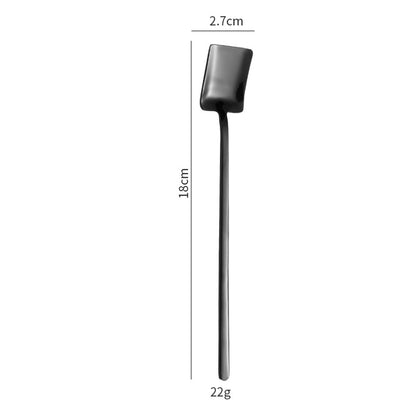 304 Stainless Steel Long Handle Shovel-Shaped Ice Cream Scoop Stirring Spoon