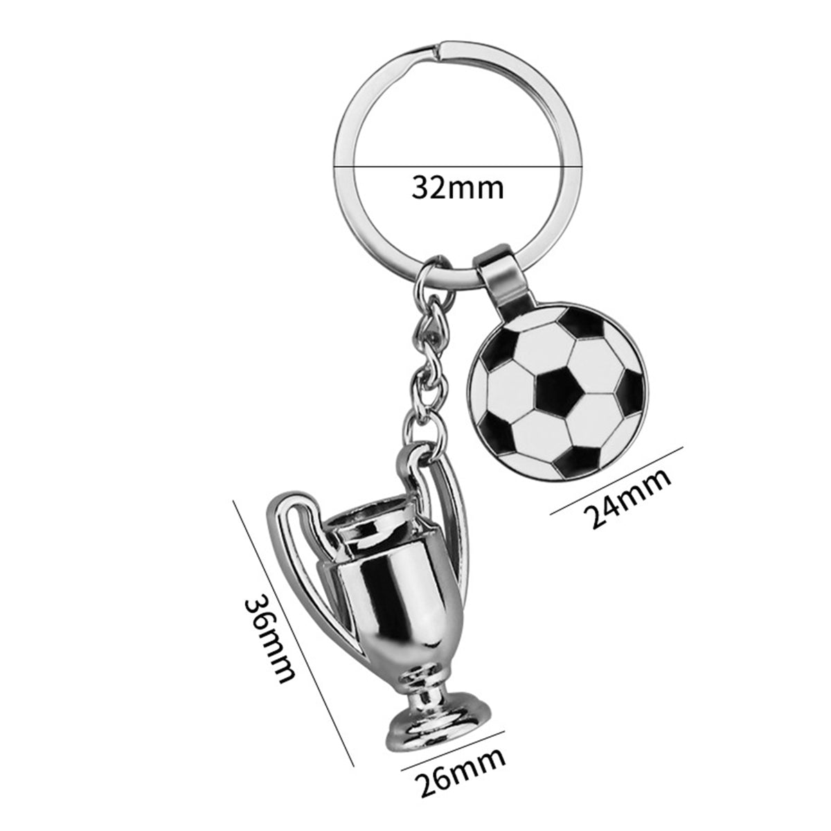 Soccer Ball Football Match World Cup Team Keychain