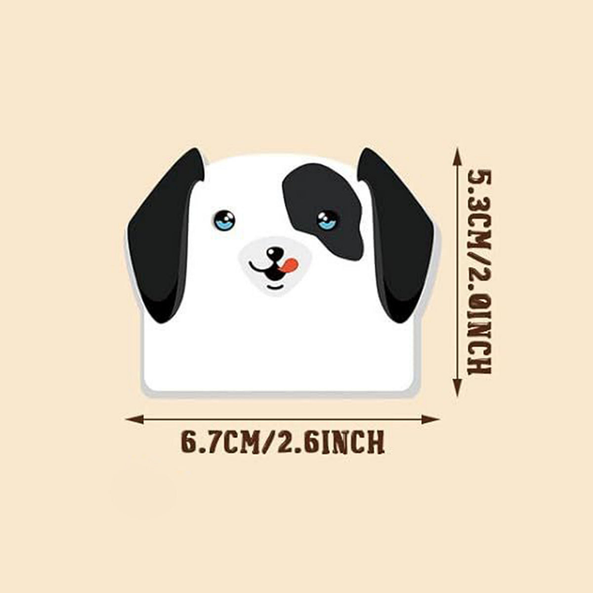 30 Sheets Custom Paper Cute Dog Sticky Notes Note Book