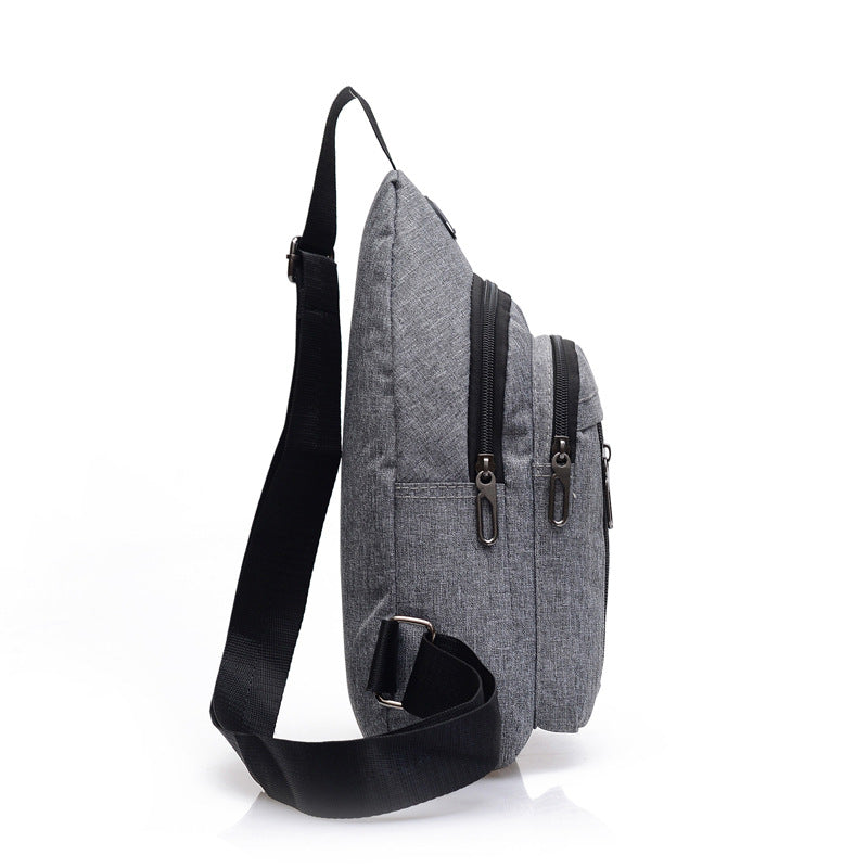 Sling Bag Chest Shoulder Backpack CrossBody Bags Outdoors Biking Bags W/Earphone Hole