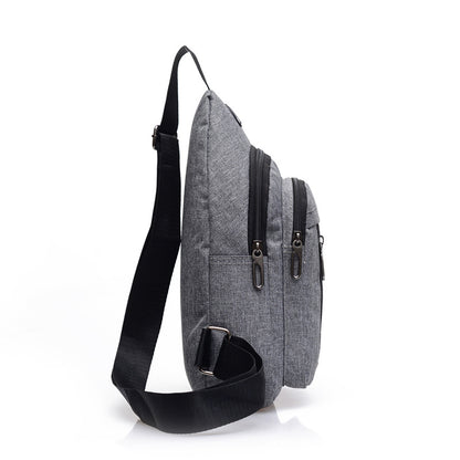 Sling Bag Chest Shoulder Backpack CrossBody Bags Outdoors Biking Bags W/Earphone Hole