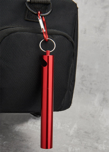 3" 1 Travel Straw Reusable Collapsible Straws Set