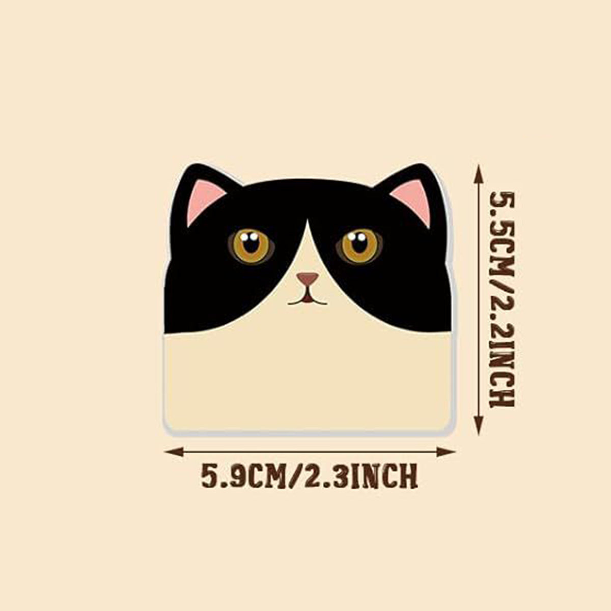 Custom 30 Sheets Paper Cute Cat Sticky Notes Memo Pad