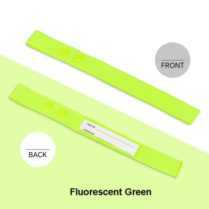Cotton Luggage Strap Travel ID Tag Bag Claim Tag Airline Bag Tag with Back Info Card