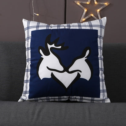 19.7 x 19.7" Premium Square Polyester Short Plush Throw Pillowcase With Hidden Zipper