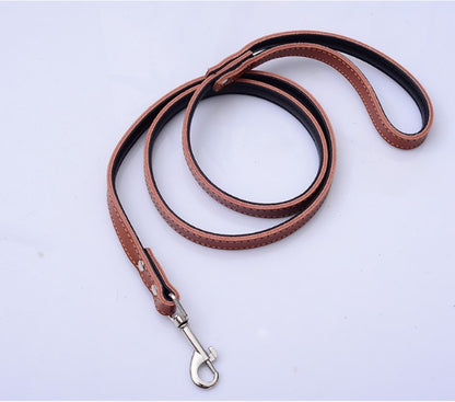 Durable Cow-Leather Pet Leash