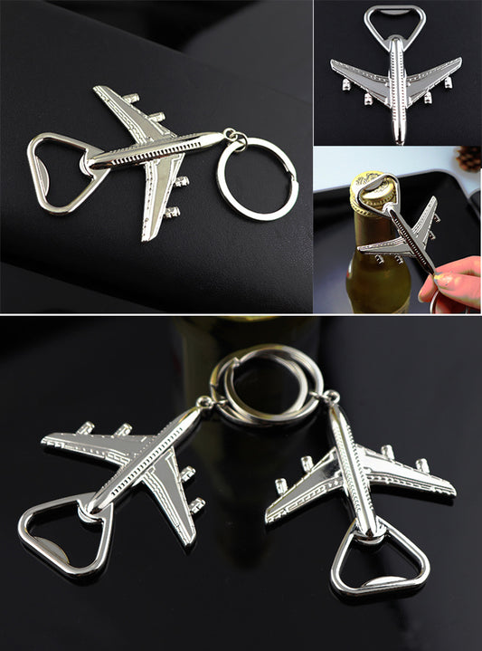 Airliner Shaped Opener Key Chain