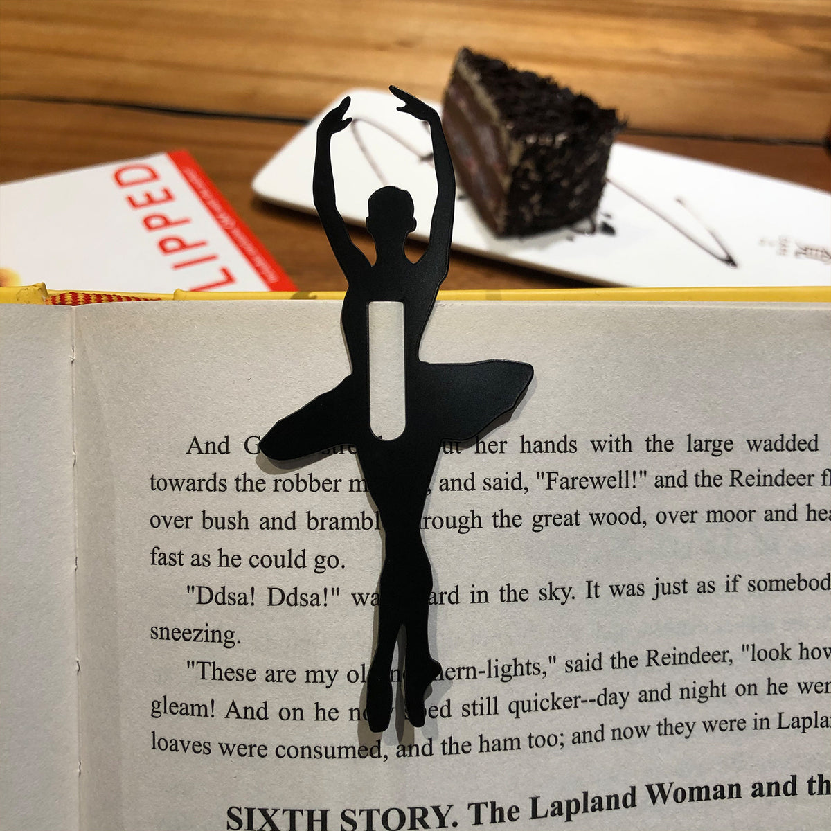 Ballet Dancer Shape Metal Bookmark