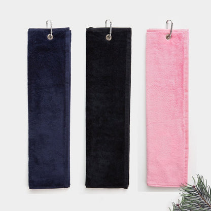 Cotton Golf Towel W/ Hook 15.76 x 25.2"