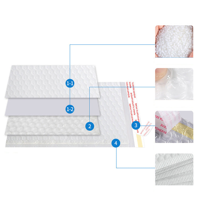 8.7 x 9.9" White Poly Bubble Mailer Self Seal Padded Envelopes for Shipping/ Packaging/ Mailing