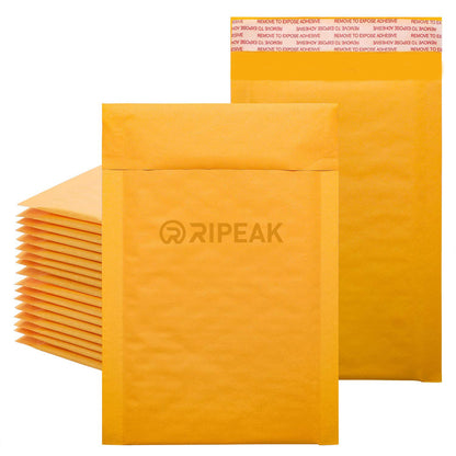 5.1 x 8.3" Kraft Bubble Mailer Self Seal Padded Envelopes for Shipping/ Packaging/ Mailing