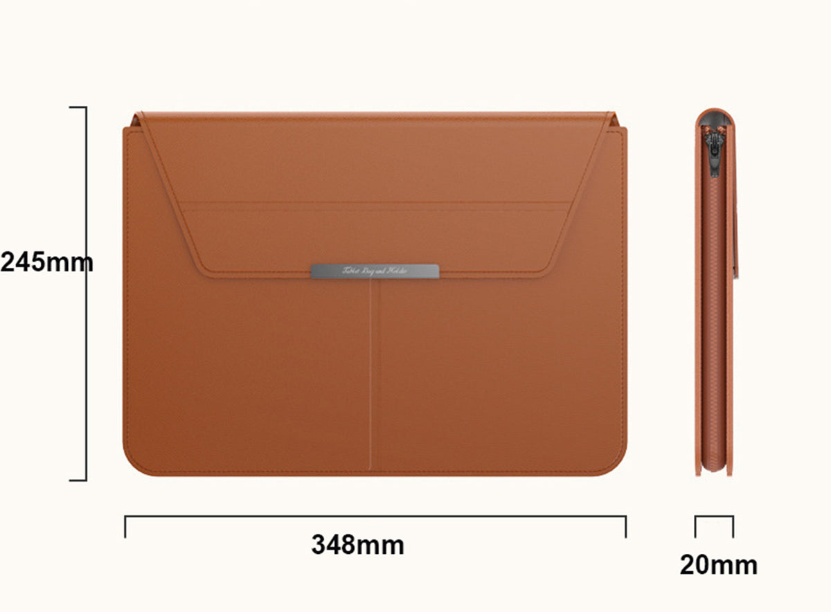13" PU Leather Laptop Bag Multifunction