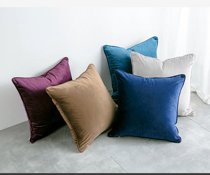 19.7 x 19.7" Premium Square Dutch Velvet Throw Pillowcase With Hidden Zipper