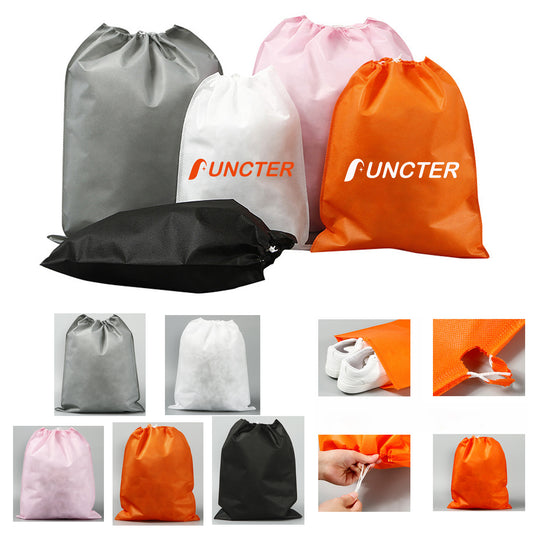 7.88" x 11.03" Non-Woven Drawstring Bag Travel Storage Bags