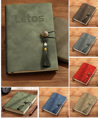 A5 PU Leather-Bound Business Notebook Writing Journal Executive Notebook Meeting Note