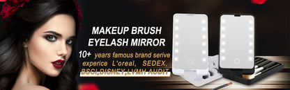 Portable Folding LED Make-up Mirror Box