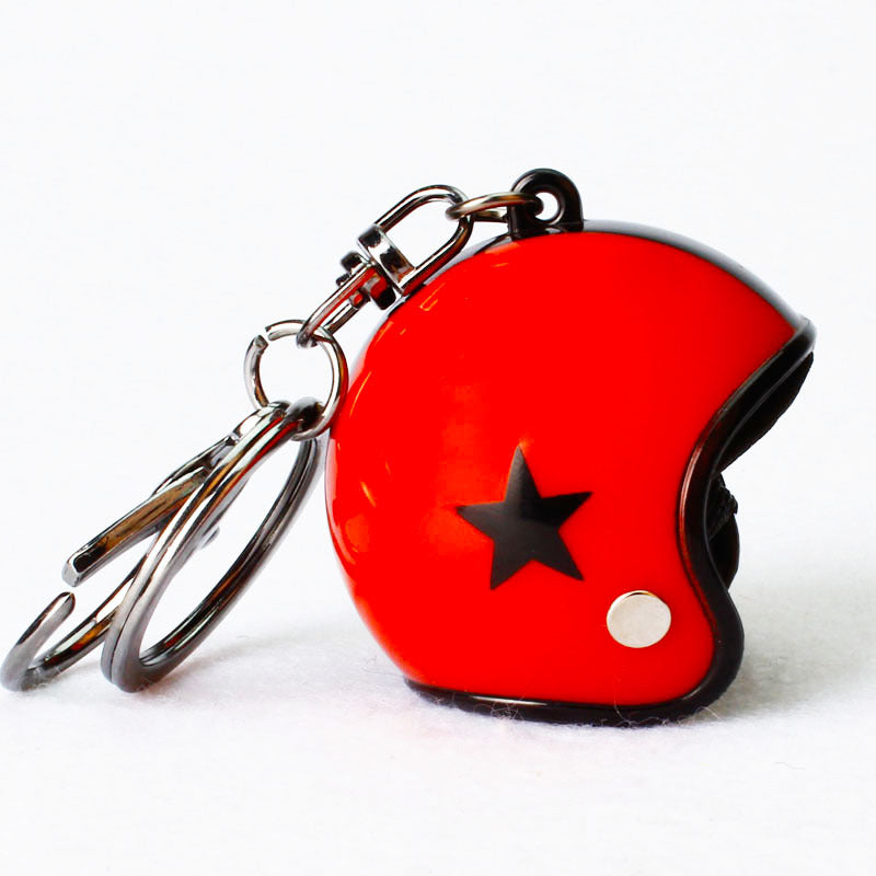 Custom Star Motorcycle Helmet Keychain Phone Pendant Bag Keyring Bag Pendant Charm Accessories