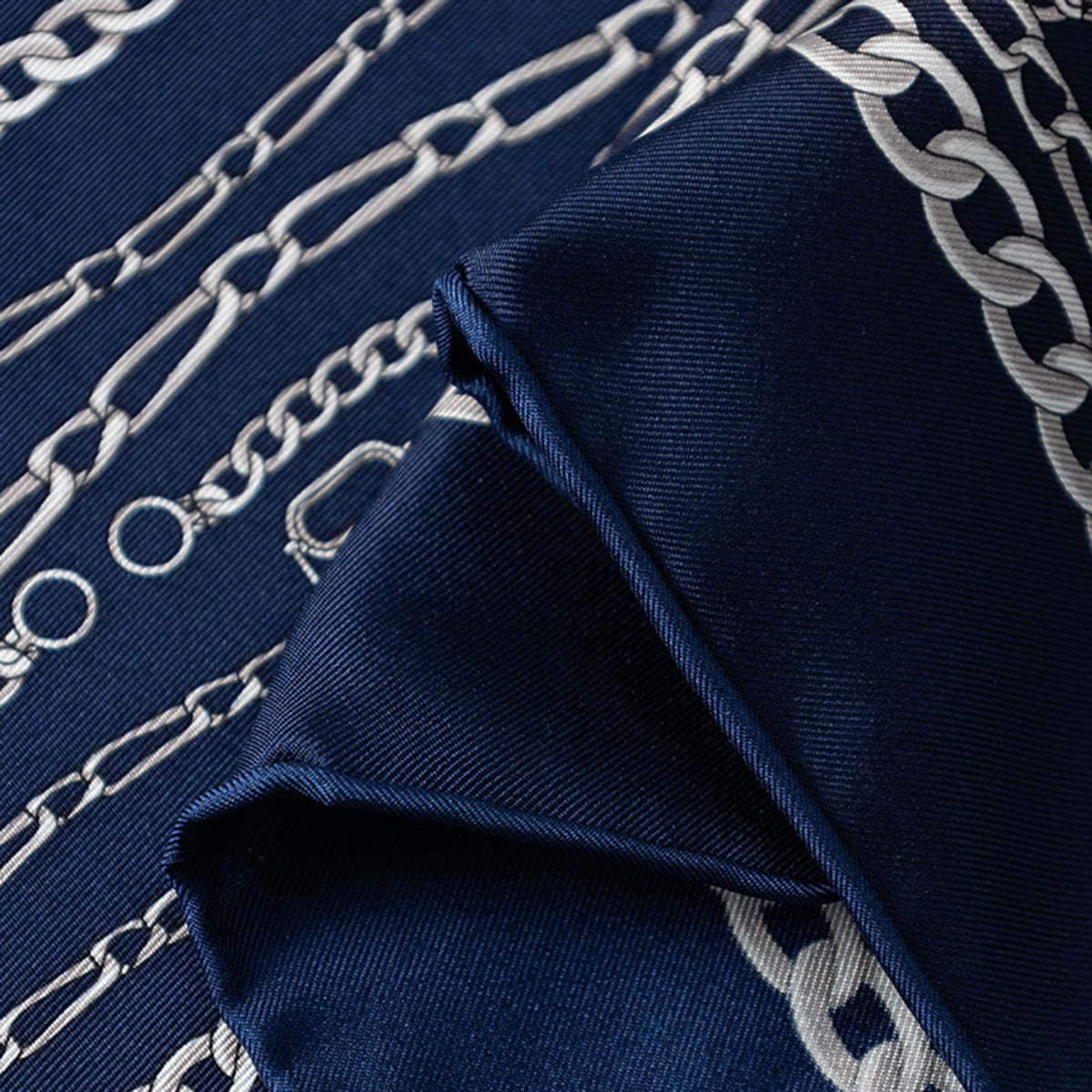 Custom 25.6" x 25.6" 100% Silk Hair Wrap Twill Silk Headband w/ Hand-Rolled Edges