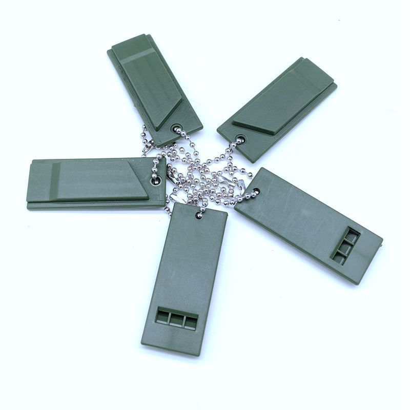 Outdoor Survival Whistle with Bead Chain – Loud Emergency Safety Whistle for Outdoor Use