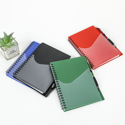 PP Journal Double Spiral Notebook W/ Stylus Pen