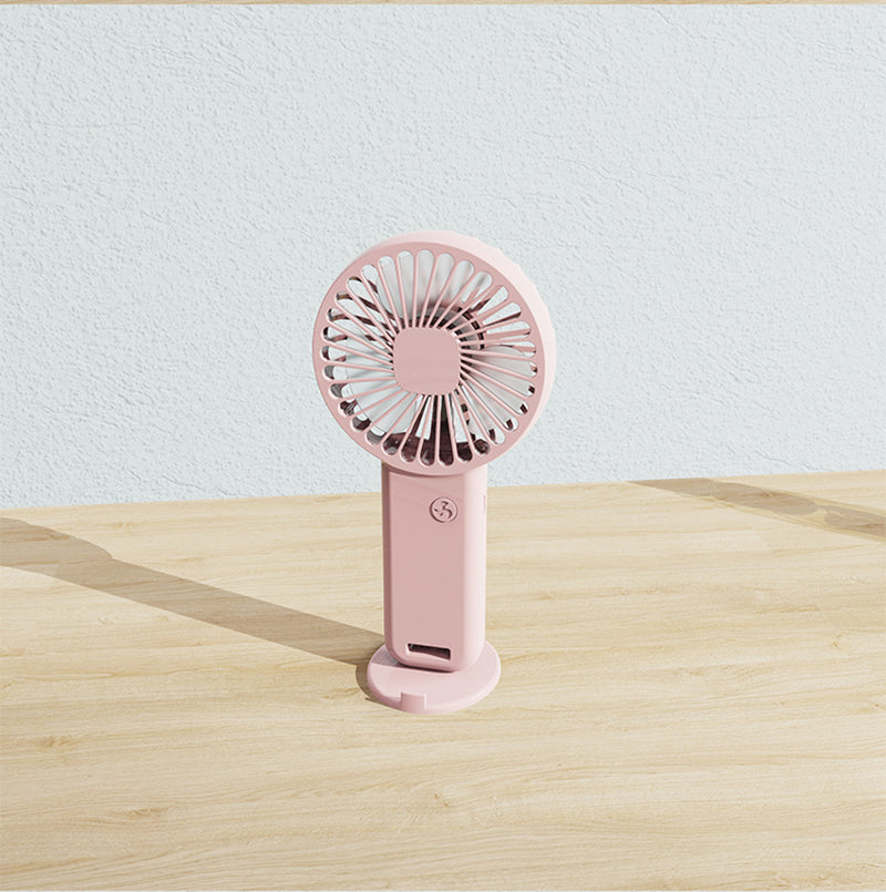 Mini USB Rechargeable Handheld Fan Phone Holder Desk Fan