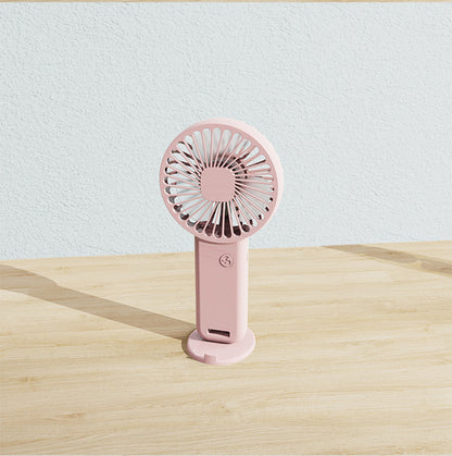 Mini USB Rechargeable Handheld Fan Phone Holder Desk Fan