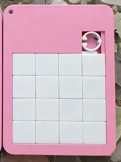 Sliding Scramble Puzzle W/ Keychain - 16 pieces