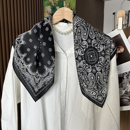 Custom 23.6" x 23.6" 100% Silk Bandana Silk Satin Scarf