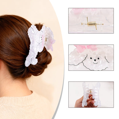3.8" Puppy Hair Clip Dog Shape Claw Clip for Women