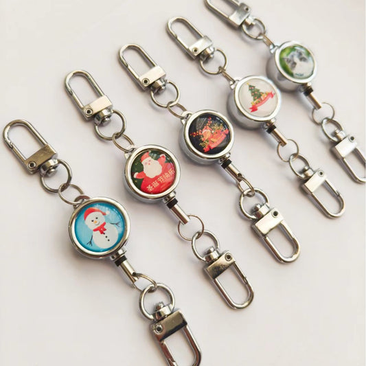 Metal Retractable Pull Badge ID Badge Carabiner