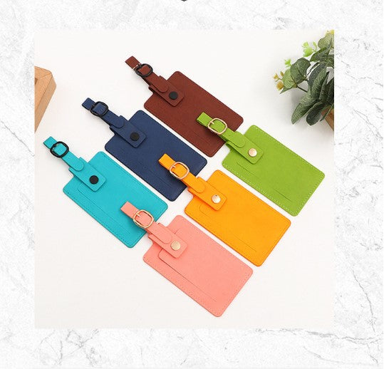 PU Leather Luggage Tag