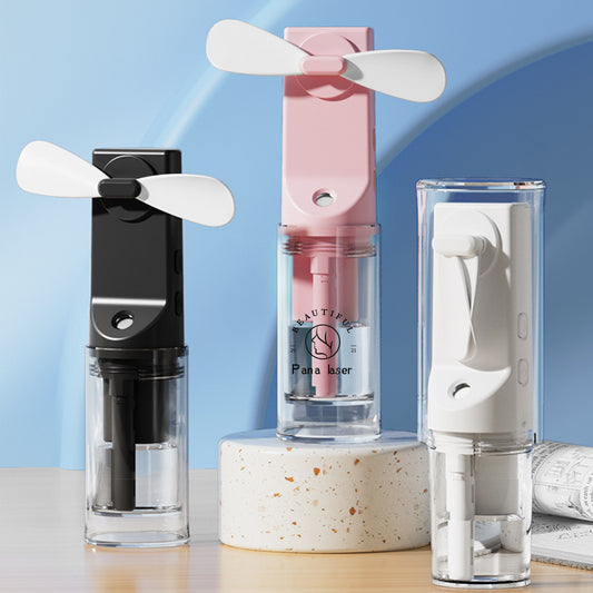 Rechargeable Misting Fan Mini Handheld Fan Spray Fan With Water Tank