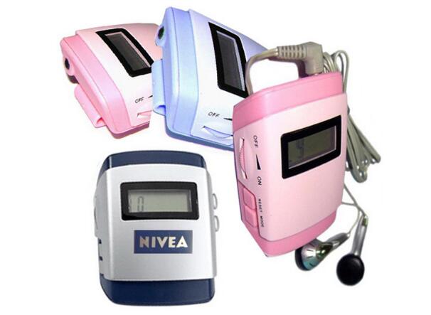 Portable Pedometer w/Radio