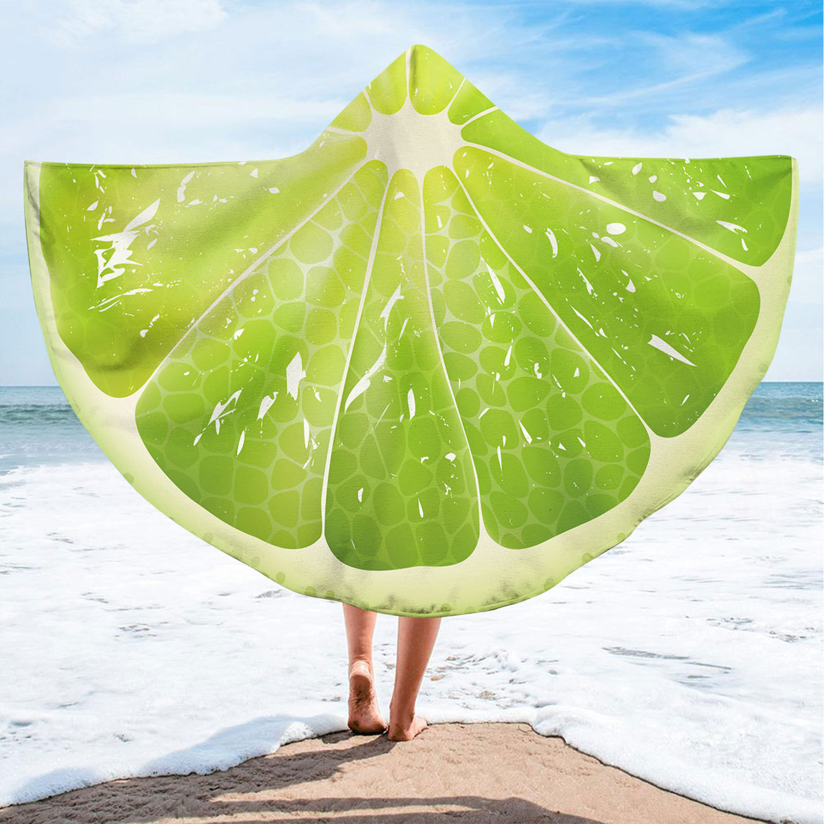 78.8 x 59" Custom Adult Hooded Oversized Beach Towel#16
