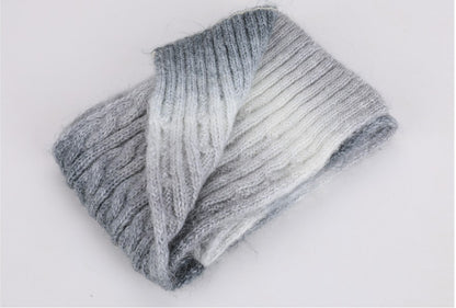 Children Cable Knit Beanie W/ Pom-pom Hat Scarf Gloves Set