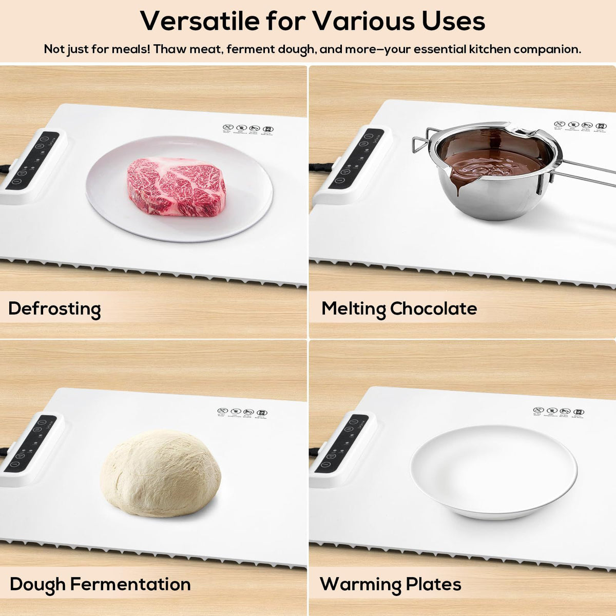 Warming Mat for Food, Electric Silicone Food Warmer Heating Mat