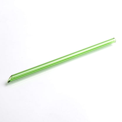 Colorful Reusable Glass Straw W/Beveled End