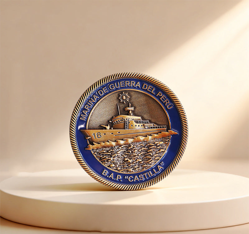 1.8" Fully Customized Metal Challenge Coin Round Commemorative Coins