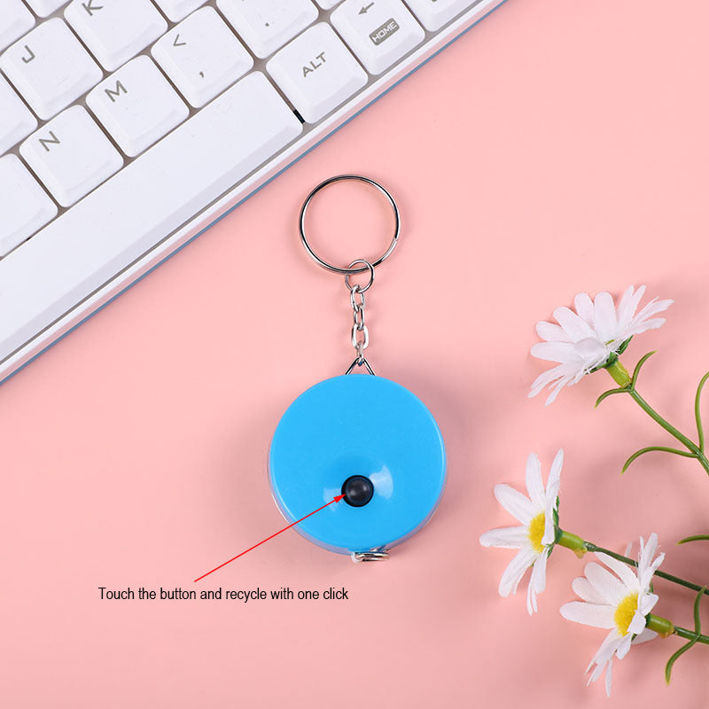 Mini Candy Retractable Tape Measure Keychain