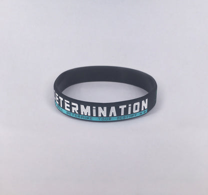 Color Filled 2 Colors Silicone Wristband