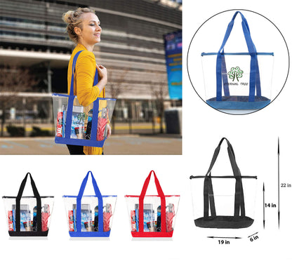 Clear PVC Shopping Bag Single Shoulder Bag Tote Bag