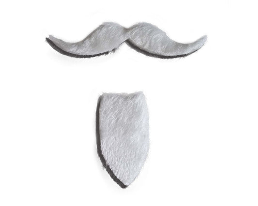 Microfiber Fake Halloween Mustache w/Goatee
