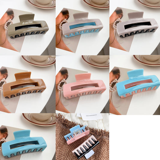 Color-block Acetate Claw Clip (X-Large )