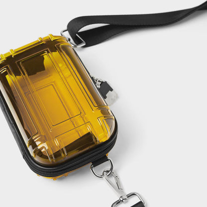 Transparent PC Hard Body Shoulder Bag Zipper Crossbody Bag