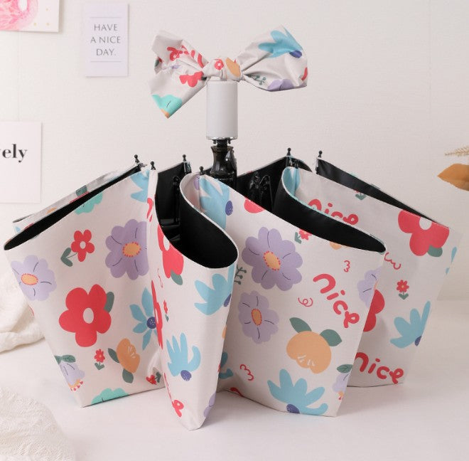 Full Custom Portable Travel Triple Folding Umbrella