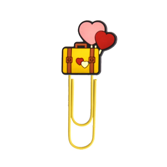 Patch Stationery Series - Briefcase Shaped PVC Custom Top Paper Clip Coated Clip Paper Clasp