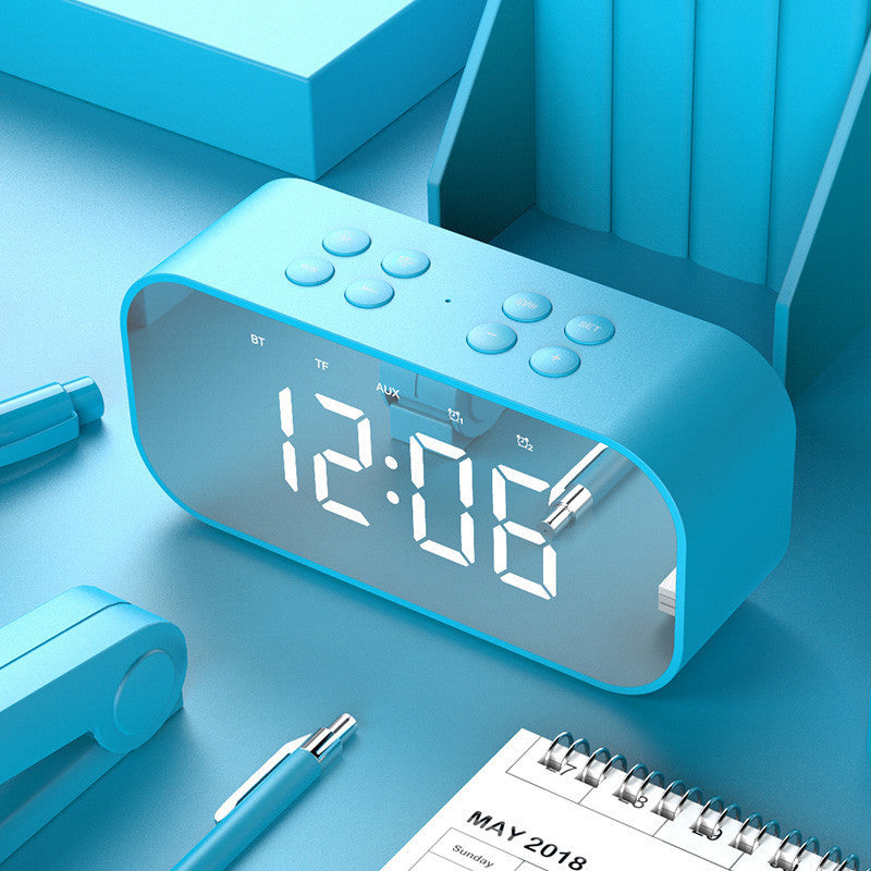 Mirror Screen Wireless Speaker Alarm Clock